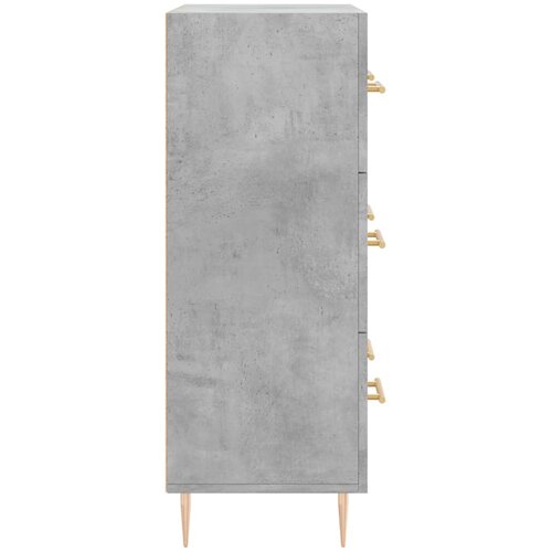  Komoda siva boja betona 69,5x34x90 cm od konstruiranog drva Slike