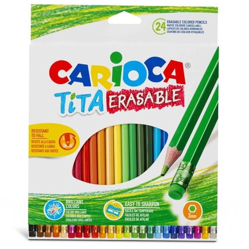 Carioca Drvene bojice sa gumicom Tita 24/1 Slike