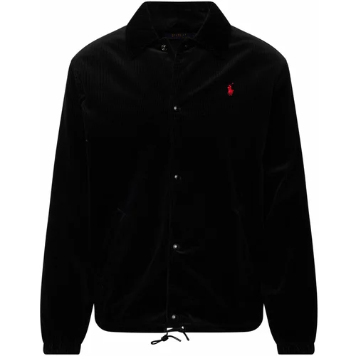 Polo Ralph Lauren Prijelazna jakna crvena / crna