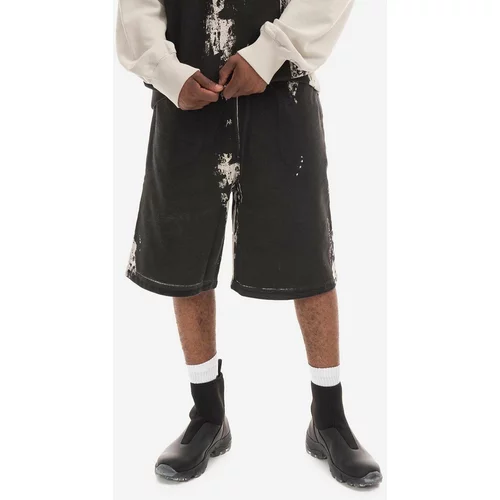 A-COLD-WALL* Pamučne kratke hlače Relaxed Studio Shorts boja: crna, ACWMB156-BLACK