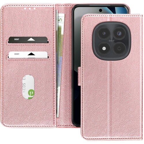 AVIZAR Denarnica etui Xiaomi Redmi Note 15 Pro 4G Serija Chesterfield Funkcija stojala, Roza, (5000190353) Cene