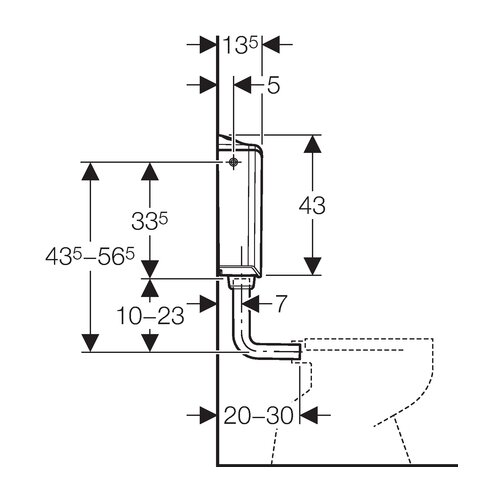 Geberit nadometni splakovalnik AP116plus 2K 6L 136.444.11.1 Slike
