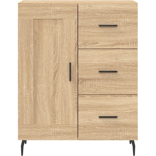  Visoka komoda hrasta sonome 69,5x34x180cm od konstruiranog drva Slike