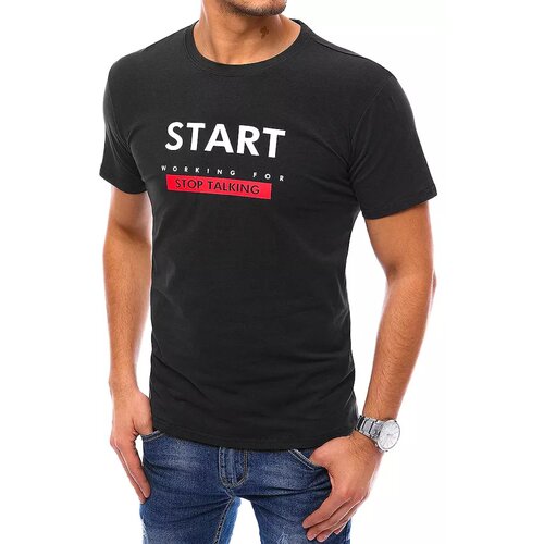 DStreet Black RX4733 men's T-shirt Slike