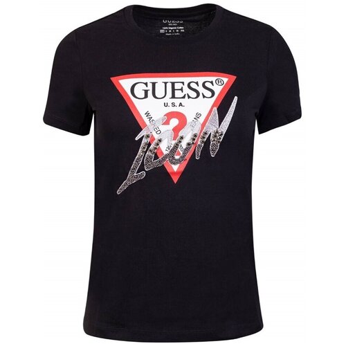 Guess CN Icon Tee Crna Slike