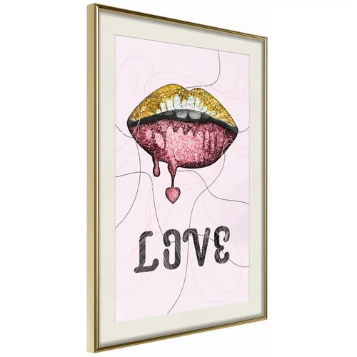 Poster - Lip Gloss and Love 40x60