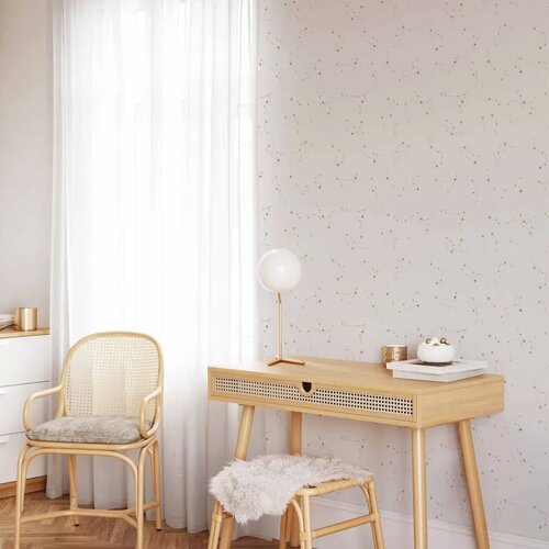  Tapeta - Star Map - Delicate Constellations in Warm Shades. 49x1000 Samoljepljiva Slike