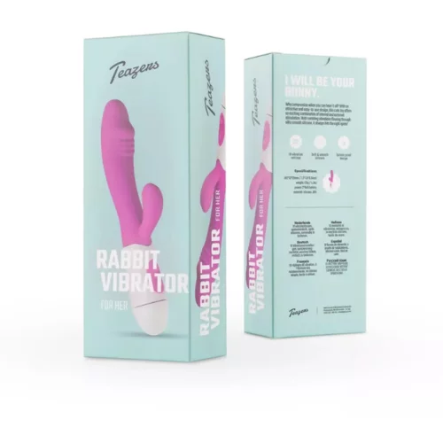 Teazers Realistic Rabbit Vibrator - Purple