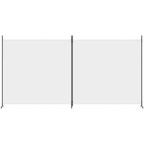 VidaXL Paravan 2-delni bel 348x180 cm blago Slike