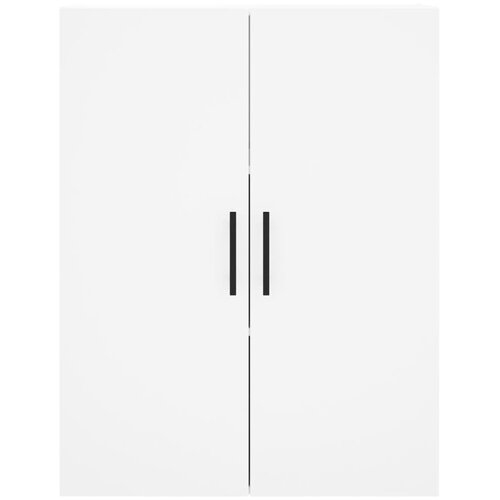  Visoka komoda bijela 69,5x34x180 cm konstruirano drvo Slike