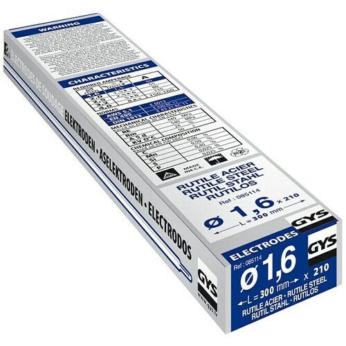 Gys Rutilne elektrode (Prikladno za: Čelik, Promjer: 1,6 mm, 210 Kom.) Cijene