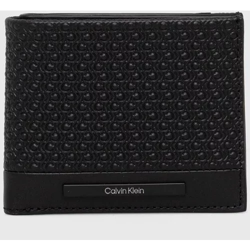 Calvin Klein Kožni novčanik za muškarce, boja: crna