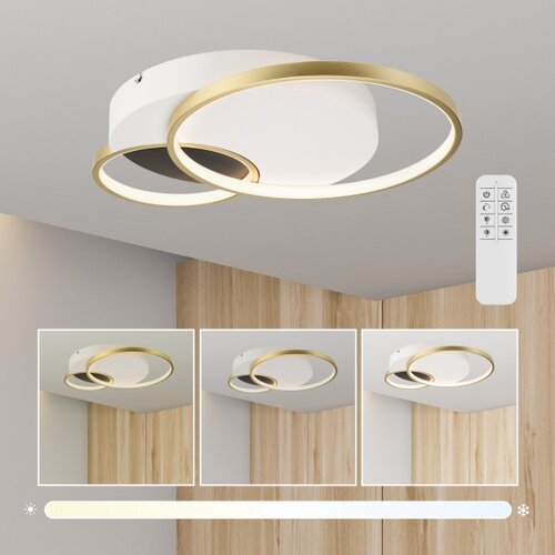  Prigu&amp;scaron;iva stropna lampa BENITO LED/31W/230V 3000-6500K bela/zlatna Slike