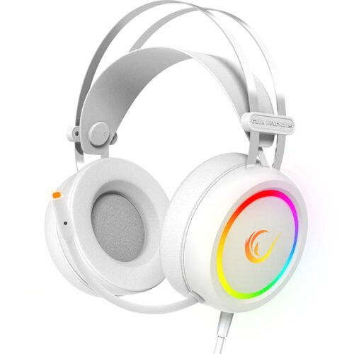  Slu&scaron;alice sa mikrofonom gaming RAMPAGE STORMY White USB 7.1 Surround Gaming Headset Mic, 37929 Cijene