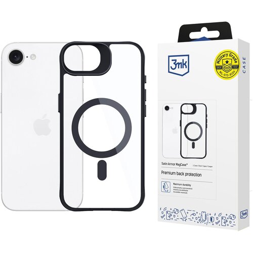 3mk SATIN ARMOR MAGCASE OVITEK APPLE IPHONE 16E Z MAGNETNIM ZAPIRANJEM, (5000302825) Slike