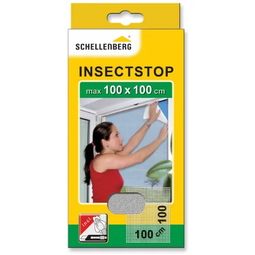SCHELLENBERG Insect Stop Mrežica za zaštitu od insekata (Š x V: 100 x 100 cm, Boja tkanine: Bijele boje, Pričvršćivanje stezanjem, Prozor)