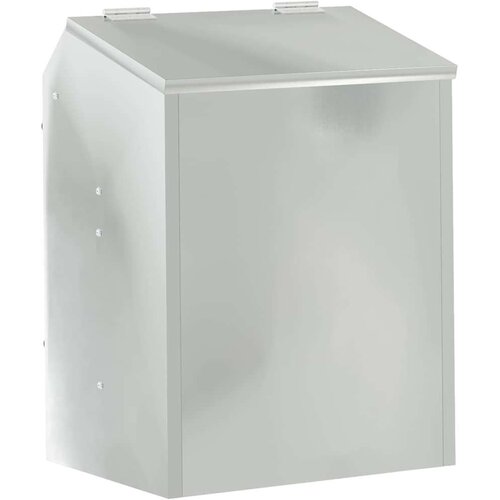 VidaXL Hranilica za zečeve Srebrno 64.5 x 25.5 x 45.5 cm Cinkani čelik Slike