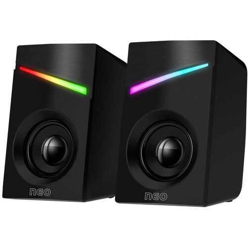Connect IT CSP-1100-BK - SET 2x LED RGB gejmerskih zvučnika 6W/5V, crna Cene