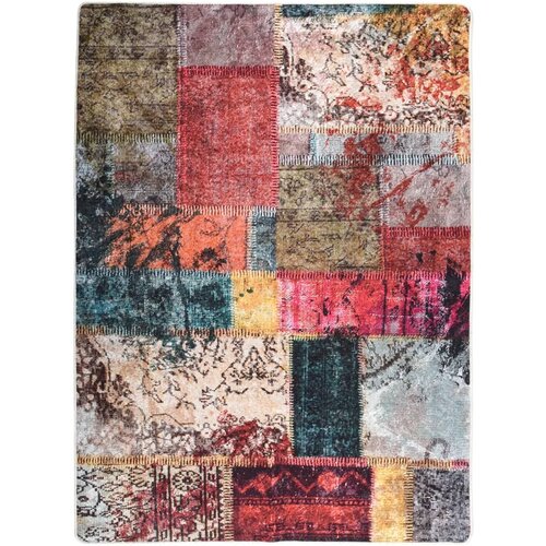 vidaXL Preproga pralna krpanka večbarvna 150x230 cm protizdrsna Cene