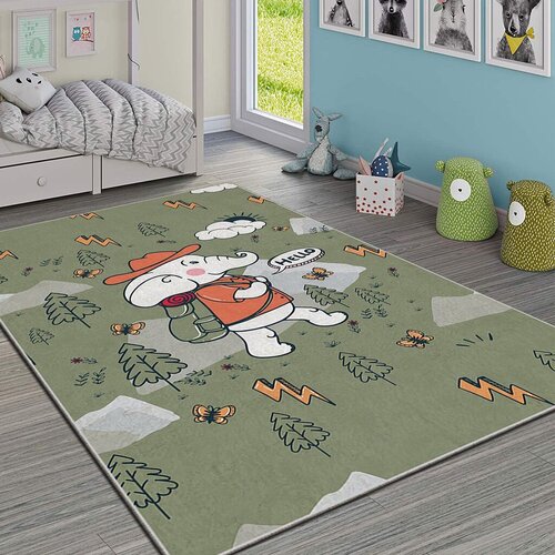 Conceptum Hypnose Tepih Hmı Kdc-61, Pravougaoni, 80x140 cm, Maslina Cene