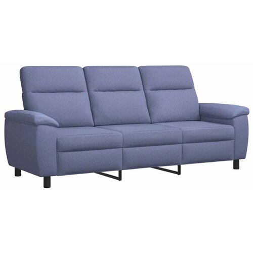 Set sofe 2 pcs Traper plava Tkanina - Trapere plave boje 1 sjedalo + trosjed Slike
