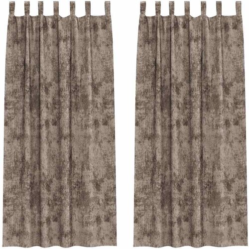  Bar&amp;scaron;unaste zavjese 2 pcs Boja cappuccina 225 x 140 cm Bar&amp;scaron;un Slike