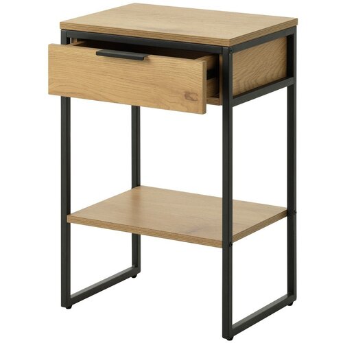 Unique Furniture Stranska mizica v hrastovem dekorju 30x40 cm Cesura &amp;ndash; Slike
