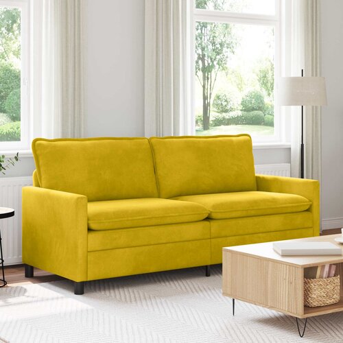 SOFA Žuta 196 x 81 x 87,5 cm Baršun Cene