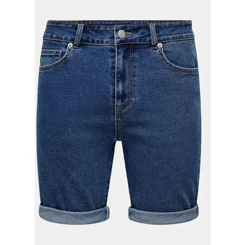 Only & Sons Jeans kratke hlače Ply 22029039 Modra Regular Fit