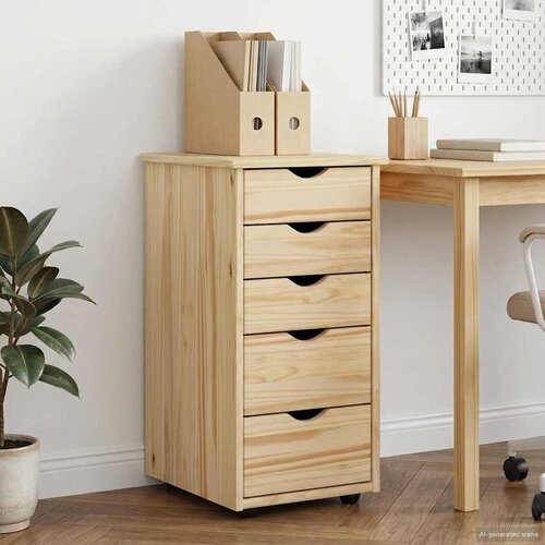  Cabinet Smeđa 34 x 39 x 61,5 cm Čvrsto borovo drvo Cijene