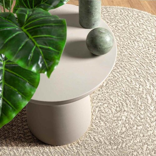 Maison Chic Rug, Preproga Cream &Oslash; 160 cm Juta videz Notranje in zunanje, (22122812) Cene