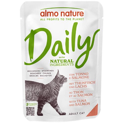 Almo Nature Cat Daily vrečka - tuna in losos - 70 g 70 g Cene