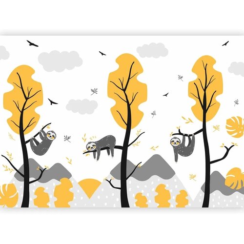 Foto tapeta - Cute Sloths 150x105 Vodootporna Cene