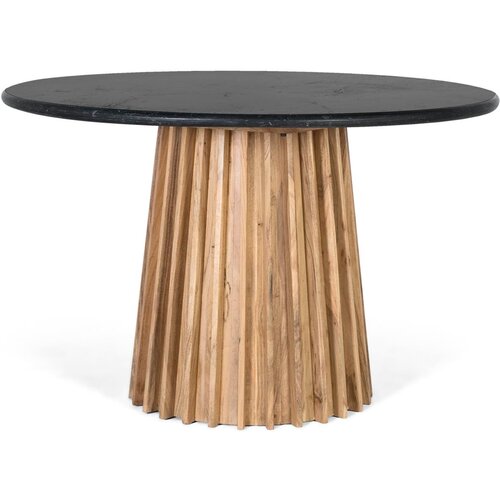 GINER Y COLOMER Okrogla jedilna miza iz mangovega lesa in marmorja s premerom 120 cm, (22147146) Cene