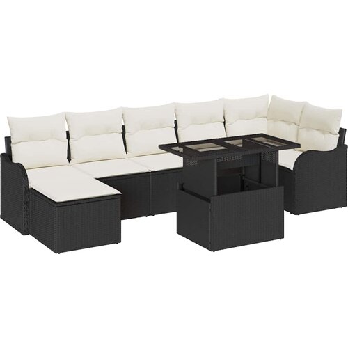  Sjedeća garnitura za vrt 8 kom. Svijetlo 232,5 x 122,5 x 85 cm Slike