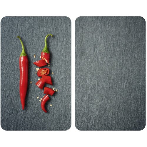 Wenko set od 2 staklena poklopca za &amp;scaron;tednjako Cayenne, 52 x 30 cm Slike