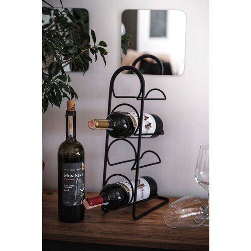 Hanah home stalak za fla&amp;scaron;e Hope, 21x12x43.5cm, Crni Slike