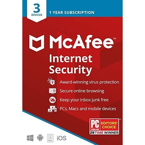 MCAFEE Internet Security 2020 3 Devices 1 Year Key GLOBAL Cene