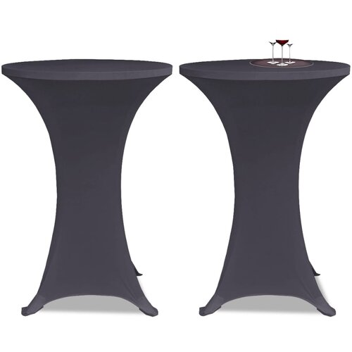  Rastezljivi stolnjak 4 kom 60 cm antracit Slike