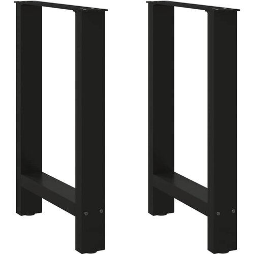 VidaXL noge kavne mizice črna 2 kosa 50x(72-73) cm jeklo Slike