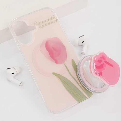  Maska za iPhone 16 Tulip pop socket mag case Cene