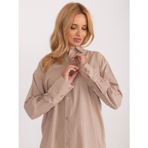 LYKOSS Shirt-BA-KS-0378.60-dark beige Slike