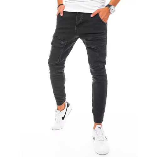 DStreet Men's black cargo jeans UX3274