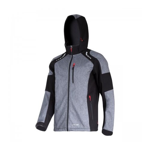 Lahti &amp;quot;softshell&amp;quot; jakna s kapuljačom sivo-crna M Slike