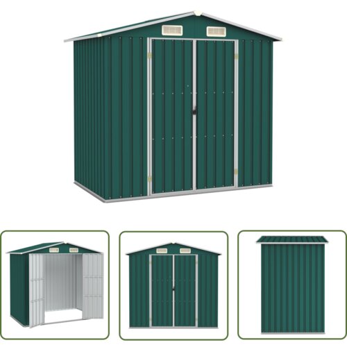  The Living Store Vrtna lopa zelena 205x129x183 cm pocinkano jeklo - Vrtna Lopa, (21745217) Slike