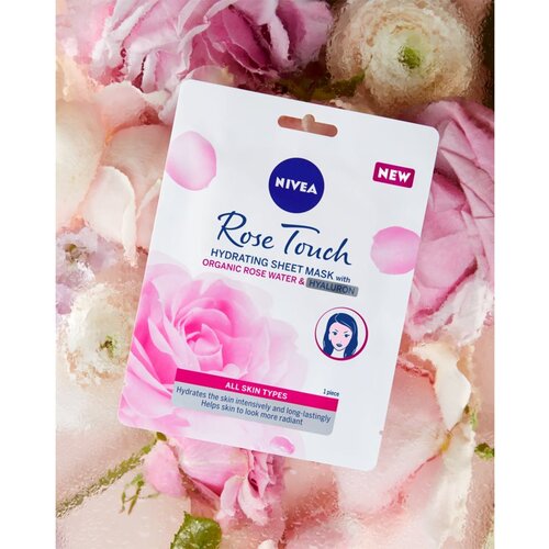 Nivea rose touch sheet maska, 1 kom. Slike