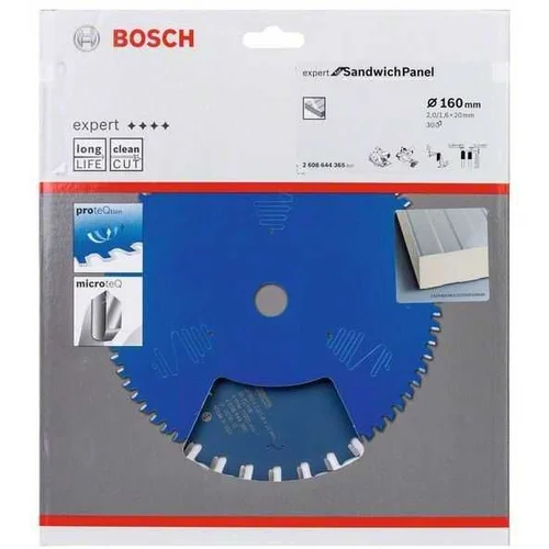 Bosch PROFESSIONAL list za krožno žago Expert for Sandwich Panel 160x20x2mm, 30 zob 2608644365