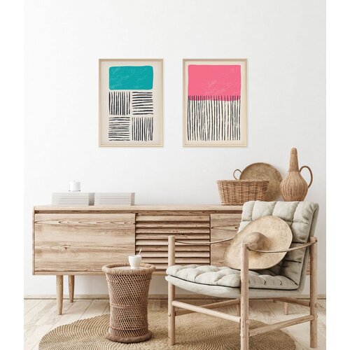 Wallity uramljena slika Huhu39, 50x70 cm , 2 dela Cene