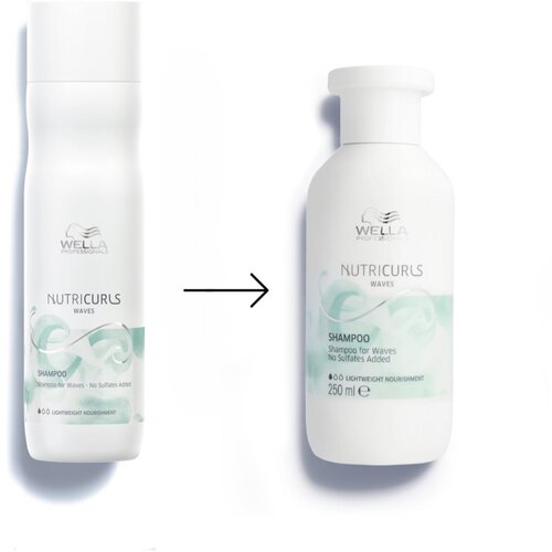 Wella Professionals Nutricurls Waves lahki vlažilni &amp;scaron;ampon za valovite lase 250 ml Slike