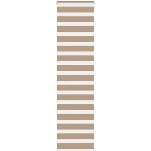 vidaXL Zebra zavesa peščeno rjava 60x200 cm širina blaga 55,9 cm poliester, (5000297873) Cene